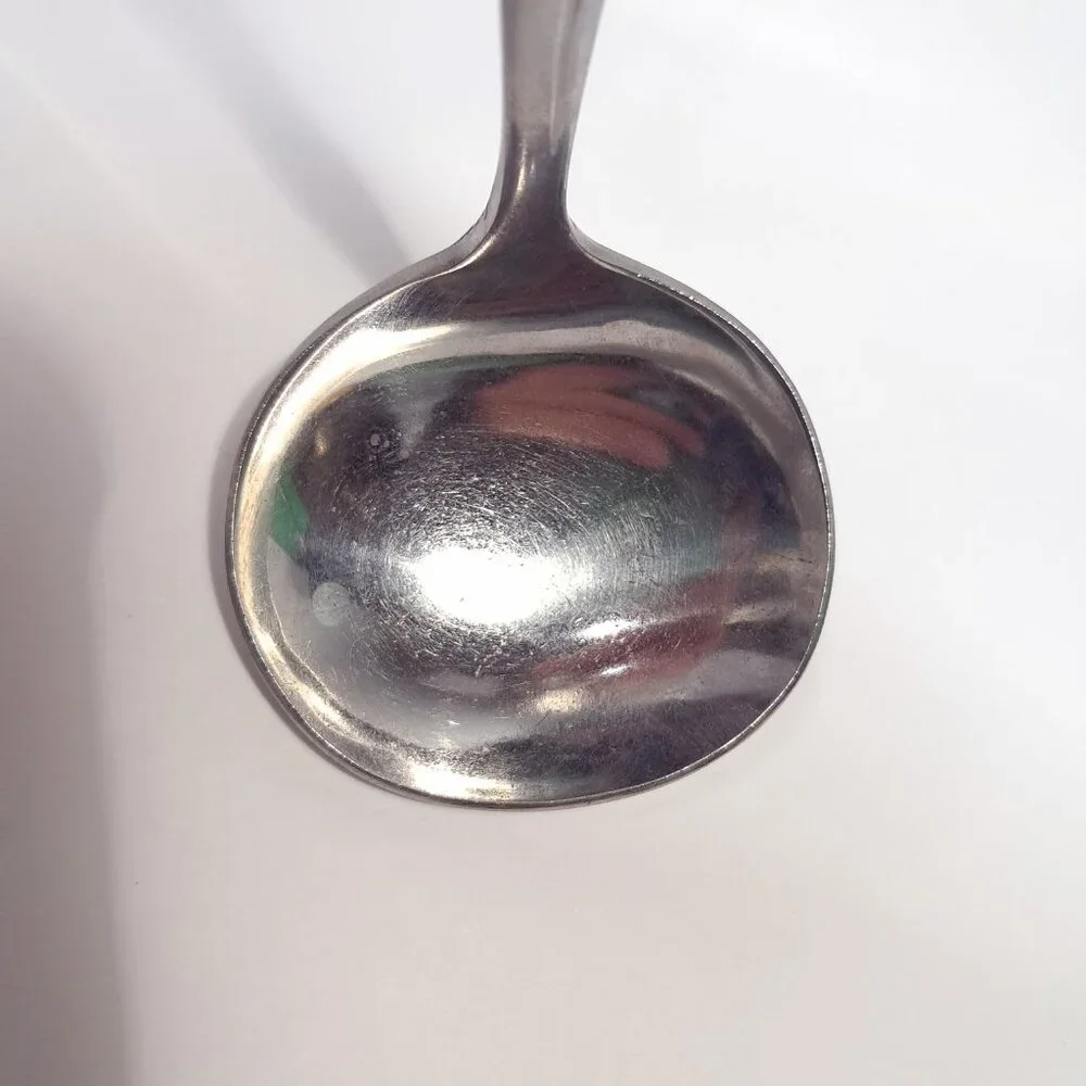 Vintage Reed &‎ Barton Regal Bamboo Gravy Ladle serving spoon Korea Rebacraft